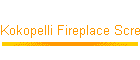 Kokopelli Fireplace Screen