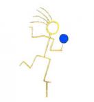 Yellowstickmanwithbluereflector